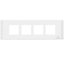 Standard by Havells Combined Plate ZOE Series 8 M (V) White, ASZPLCWV08-25