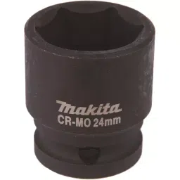 Makita 24x38 mm Chrome Molybdenum Impact Socket with 12.7 mm (1/2 Inch) Square Drive Without Pin, B-40216-image-14