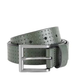 United Colors of Benetton Stilaro Green Leather Waist Belt for Men-image-32