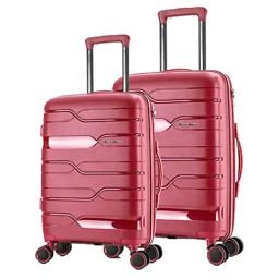 Nasher Miles Paris Hard-Sided Polypropylene  Set of 2 Maroon Trolley Bags (65 & 75 cm)-image-98