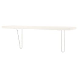 ikea bergshult / förläggare Wall shelf, white/white, 80x20 cm-picture-9