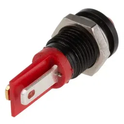 RS PRO Red Panel Mount Indicator 2V DC, Mounting Hole Size 8 mm, Termination Type Solder Tab, Model No 210771 image 3