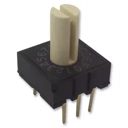 MULTICOMP PRO Rotary Coded Switches SWITCH, ROTARY, THT, 10X10, 16 POS, 3X2, MCRH2HAF-16R-V-B-picture-15