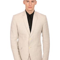 Wintage Beige Single-Breasted Partywear Blazer-image-20