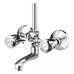 Jabra Wall Mixer With L-Bend (L) Sleek Series Brass Chrome Finish Wall Mount Silver-image-82