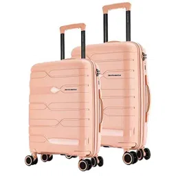 Nasher Miles Paris Hard-Sided Polypropylene  Set of 2 Peach Trolley Bags (65 & 75 cm)-picture-27