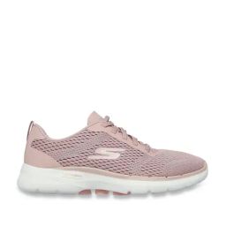 Skechers Women's GO WALK 6 - BOLD VISION Mauve Walking Shoes-82
