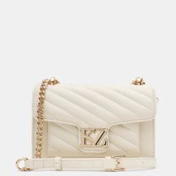 Kazo Off White Quilted Small Shoulder Bag-picture-20