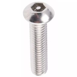 RS PRO Plain Button SS Tamper Proof Security Screw, M6 x 25mm ,6212861 (Bag of 100 Piece)-20