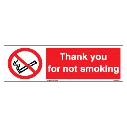 SUNSIGNS  Thank you for not smoking Signage Size 400x600 mm HP Print + Vinyl, SS0217-image-75