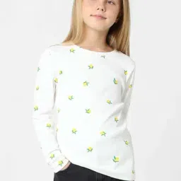 KIDS ONLY White Printed Full Sleeves T-Shirt-picture-18