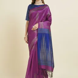 HERE&NOW Silk Cotton Ready to Wear Saree-41