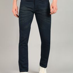 ANGERHOOD Men Relaxed Fit Mid-Rise Mildly Distressed Light Fade Jeans-image-87
