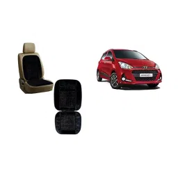 Auto Pearl Car Wooden Bead Seat Cushion with Black Velvet Border for i10 Grand 2017-40