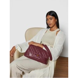 MIRAGGIO Alicia Shoulder Bag with Adjustable Strap for Women - Red (M)-picture-6
