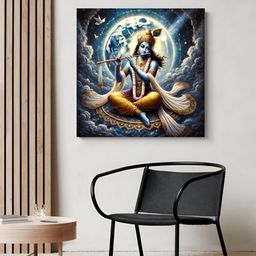 999Store Blue & Yellow 1 Piece Wood Religious Wall Paintings-image-57