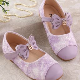 Cute Walk by Babyhug Ballerina with Velcro Closure & Bow Applique - Purple-image-63