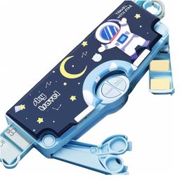 New Pinch Space Theme Pencil Box Kids, Multi Functional, Kids Pencil Box Boys & Girls, Space Pencil Box Boys, Magnetic Pencil Box Boys Return Gifts Kids-13