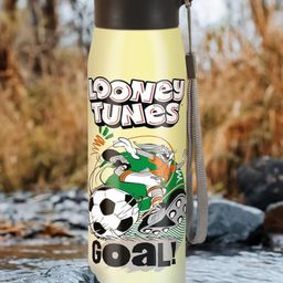 Milton Handy Design 650 (Looney Tunes - Bunny) Stainless Steel Leak Proof Water Bottle, 690 ml, Lemon Yellow-image-52