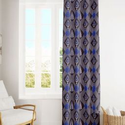 POORAK Blue Printed Sheer Door Curtain-image-63