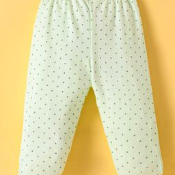 Tango Interlock Footed Lounge Pants with Polka Dot Print - Mint image 2
