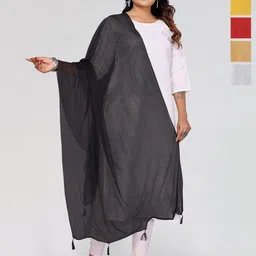 Moda Rapido Selection Of 5 Lycra Tasselled Border Dupatta-picture-10