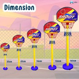 FunBlast Basketball Set with Adjustable  Stand - Multicolor image 3