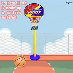 FunBlast Basketball Set with Adjustable  Stand - Multicolor image 5