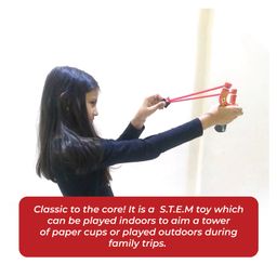Desi Toys Gulel Slingshots with Foam Balls Combo Pack of 10 - Red image 4