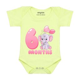 Arvesa 6 Month Baby Printed Bodysuit-image-78