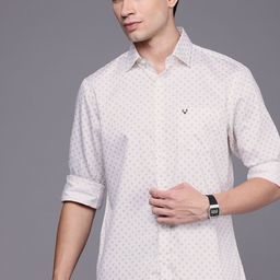 Allen Solly Pure Cotton Classic Fit Ethnic Motifs Printed Casual Shirt-image-35