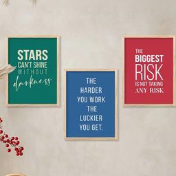 walllane Motivational Wall Art With Frame Home Decor Wall Painting For Living Room Office Bedroom-picture-35
