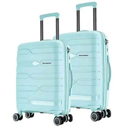 Nasher Miles Paris Hard-Sided Polypropylene  Set of 2 Pastel Green Trolley Bags (65 & 75 cm)-picture-19