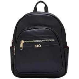 Globus Black Solid Medium Backpack-12