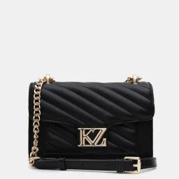 Kazo Black Quilted Small Shoulder Bag-picture-41