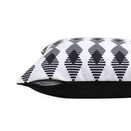 ANS Black & White Set of 3 Geometric Square Cushion Covers image 4