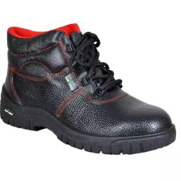Safe Ride Steel Toe Blood Stone S/D Safety Shoes High Ankle PVC Sole Black Size UK 10-image-15