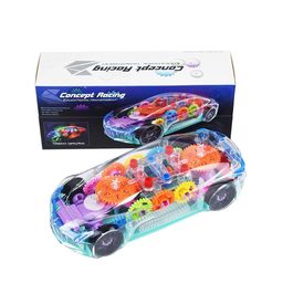 PIPALIYA Kids 360 Degree Bump & Go Rotating Transparent Concept Racing Car Toy Vehicles-42