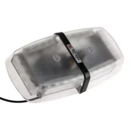RS PRO Clear Flashing Light Bar 12 V DC 24 V DC Single Point Mount LED Bulb IP56, 9076059-23