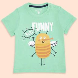 Pantaloons Baby Green Cotton Printed T-Shirt-image-80