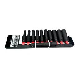 Autofit Chrome Vanadium Steel 11 Pcs Deep Impact Socket Set with Extension Bar-42