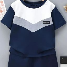 ELPIXIE FASHION Unisex Blue Clothing Set-image-85