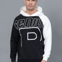 Red Tape Black Regular Fit Printed Hooded Sweatshirt-image-97