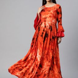 MBE Dyed Flared Sleeves Anarkali Kurta-picture-39