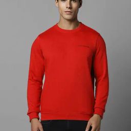 Louis Philippe Red Regular Fit Sweatshirt-23