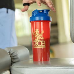 BOLDFIT Red & Blue RCB Printed BPA Free Shaker Water Bottle 700ml-21