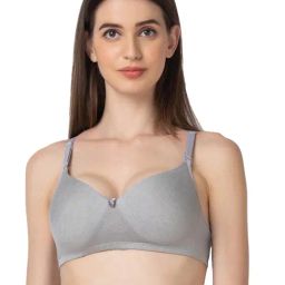 Candyskin Light Grey Full Coverage T-Shirt Bra-picture-27