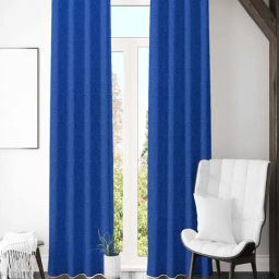 @home Veera Blue Polyester 7 Ft Door Curtain - Set of 2-image-47