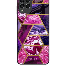 QRIOH Geometric Printed Samsung Galaxy M33 5G Back Case Mobile Accessories-image-71