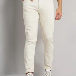 celio* White Regular Fit Lightly Washed Jeans-image-8